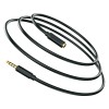 Аудіо кабель Aux Borofone BL12 3.5 audio extension cable Male to Female (1m) Чорний (34237)