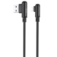 Дата кабель Borofone BX58 Lucky USB to Lightning (1m) Чорний (34244)