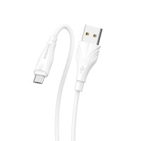 Дата кабель Borofone BX18 Optimal USB to MicroUSB (2m) Белый (34253)