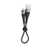 Дата кабель Borofone BX32 Munificent USB to MicroUSB (0.25m) Черный (34258)