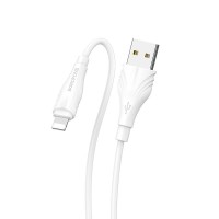 Дата кабель Borofone BX18 Optimal USB to Lightning (1m) Белый (34256)
