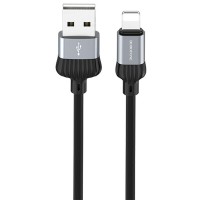 Дата кабель Borofone BX28 Dignity USB to Lightning (1m) Серый (34268)