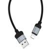 Дата кабель Borofone BX28 Dignity USB to Lightning (1m) Сірий (34268)