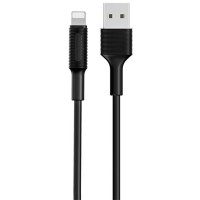 Дата кабель Borofone BX1 EzSync USB to Lightning (1m) Чорний (34293)