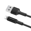 Дата кабель Borofone BX1 EzSync USB to Lightning (1m) Черный (34293)