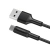 Дата кабель Borofone BX1 EzSync USB to MicroUSB (1m) Черный (34295)