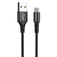 Дата кабель Borofone BX20 Enjoy USB to MicroUSB (1m) Черный (34301)