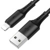 Дата кабель Borofone BX47 Coolway USB to Lightning (1m) Чорний (34305)