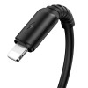 Дата кабель Borofone BX47 Coolway USB to Lightning (1m) Чорний (34305)