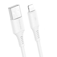 Дата кабель Borofone BX47 Coolway USB to Lightning (1m) Білий (34304)