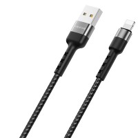 Дата кабель Borofone BX34 Advantage USB to Lightning (1m) Чорний (34308)