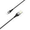 Дата кабель Borofone BU11 Tasteful USB to Lightning (1.2m) Черный (34322)