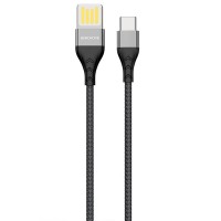 Дата кабель Borofone BU11 Tasteful USB to Type-C (1.2m) Чорний (34336)