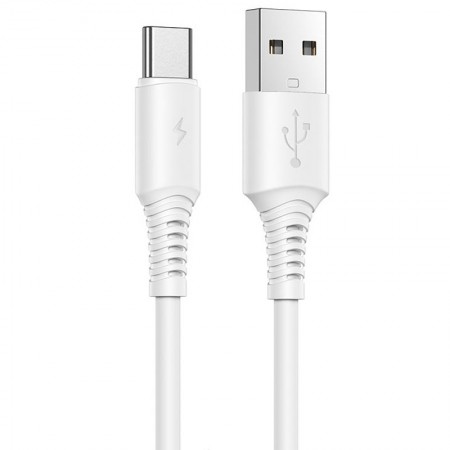 Дата кабель Borofone BX47 Coolway USB to Type-C (1m) Белый (34339)