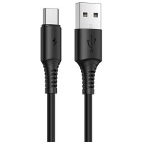 Дата кабель Borofone BX47 Coolway USB to Type-C (1m) Черный (34340)