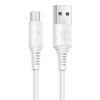 Дата кабель Borofone BX47 Coolway USB to MicroUSB (1m) Білий (34337)