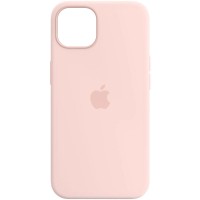 Чохол Silicone case (AAA) full with Magsafe для Apple iPhone 14 (6.1'') Розовый (34421)
