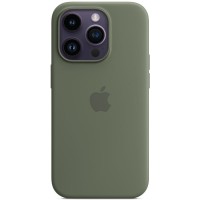 Чохол Silicone case (AAA) full with Magsafe для Apple iPhone 14 Pro (6.1'') Зелений (37767)