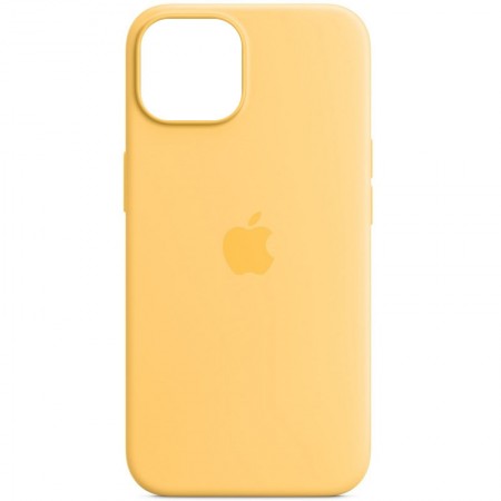 Чохол Silicone case (AAA) full with Magsafe для Apple iPhone 14 Pro Max (6.7'') Жовтий (34442)