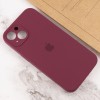 Чохол Silicone Case Full Camera Protective (AA) для Apple iPhone 14 (6.1'') Бордовый (34453)