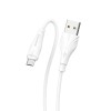 Дата кабель Borofone BX18 Optimal USB to MicroUSB (3m) Белый (34476)