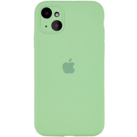 Чохол Silicone Case Full Camera Protective (AA) для Apple iPhone 14 Plus (6.7'') М'ятний (34496)