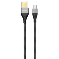 Дата кабель Borofone BU11 Tasteful USB to MicroUSB (1.2m) Чорний (34486)