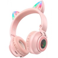 Bluetooth навушники BOROFONE BO18 Cat ear С рисунком (34562)