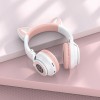 Bluetooth навушники BOROFONE BO18 Cat ear Білий (34563)