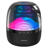 Bluetooth Колонка Borofone BP8 Glazed colorful luminous Чорний (34589)