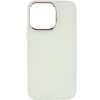 TPU чохол Bonbon Metal Style для Apple iPhone 14 Pro Max (6.7'') Білий (34605)