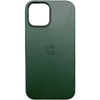 Шкіряний чохол Leather Case (AAA) with MagSafe and Animation для Apple iPhone 13 Pro Max (6.7'') Зелений (46803)