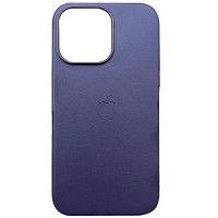 Шкіряний чохол Leather Case (AAA) with MagSafe and Animation для Apple iPhone 14 Pro (6.1'') Фіолетовий (46814)