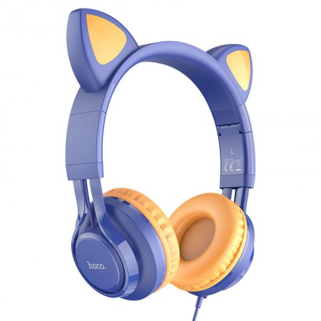 Навушники Hoco W36 Cat ear Синий (33805)