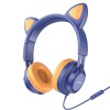 Навушники Hoco W36 Cat ear Синій (33805)