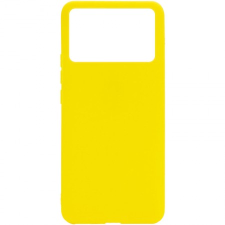 Силіконовий чохол Candy для Xiaomi Poco X4 Pro 5G Жовтий (34746)