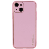 Шкіряний чохол Xshield для Apple iPhone 14 (6.1'') Рожевий (34955)