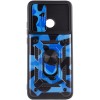 Ударостійкий чохол Camshield Serge Ring Camo для Xiaomi Poco C40 Синий (35239)