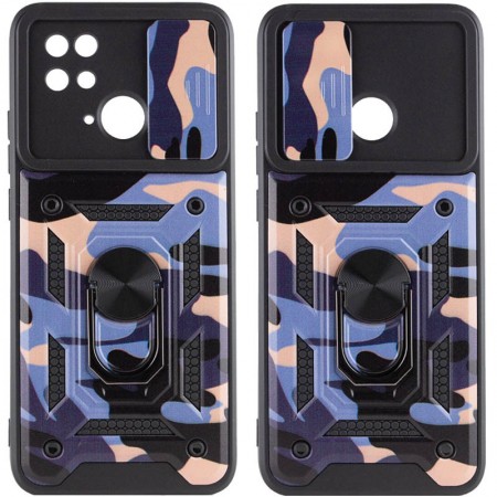 Ударостійкий чохол Camshield Serge Ring Camo для Xiaomi Poco C40 Фиолетовый (35240)