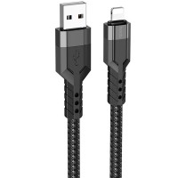 Дата кабель Hoco U110 charging data sync USB to Lightning (1.2 m) Черный (35004)