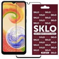 Захисне скло SKLO 3D (full glue) для Samsung Galaxy A04 Чорний (35251)
