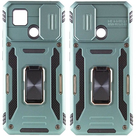 Ударостійкий чохол Camshield Army Ring для Xiaomi Redmi 9C / 10A Зелений (35268)
