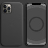 Шкіряний чохол Leather Case (AA Plus) with MagSafe для Apple iPhone 12 Pro Max (6.7'') Чорний (35368)