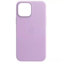 Шкіряний чохол Leather Case (AA Plus) with MagSafe для Apple iPhone 12 Pro Max (6.7'') Пурпурний (35371)