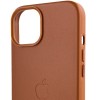 Шкіряний чохол Leather Case (AA Plus) with MagSafe для Apple iPhone 12 Pro / 12 (6.1'') Коричневий (39145)