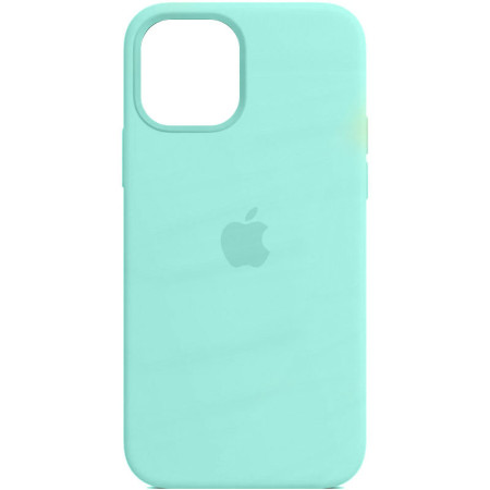 Шкіряний чохол Leather Case (AA Plus) with MagSafe для Apple iPhone 13 Pro (6.1'') Блакитний (35386)