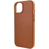 Шкіряний чохол Leather Case (AA Plus) with MagSafe для Apple iPhone 13 (6.1'') Коричневий (37436)