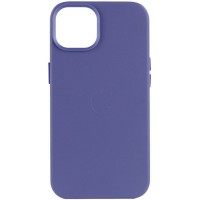 Шкіряний чохол Leather Case (AA Plus) with MagSafe для Apple iPhone 13 (6.1'') Фіолетовий (37437)
