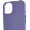 Шкіряний чохол Leather Case (AA Plus) with MagSafe для Apple iPhone 13 (6.1'') Фіолетовий (37437)