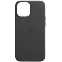 Шкіряний чохол Leather Case (AA Plus) with MagSafe для Apple iPhone 14 (6.1'') Чорний (35425)